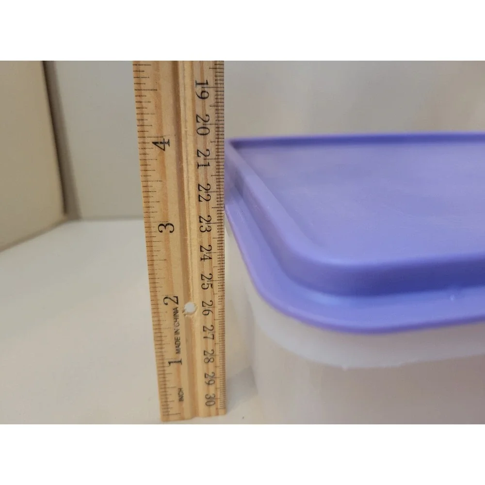 *RARE* Tupperware Kracker Keeper Rectangular Food Storage Container Purple Lid